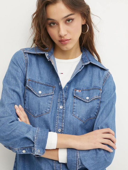 Mini Σεμιζιέ Φόρεμα Τζιν Med Denim