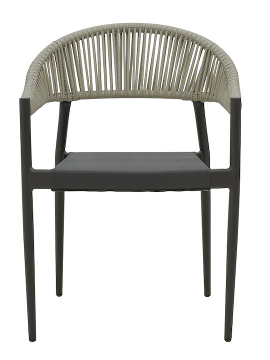 Set Outdoor Dining Kliton- Elation Charcoal 5pcs