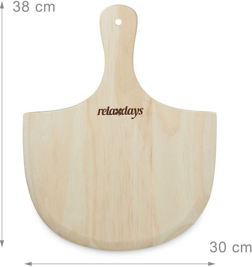 Relaxdays Wooden Pizza Shovel 30x38cm