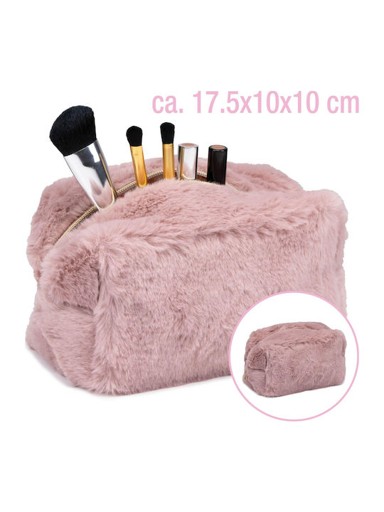 Kosmetiktasche Rosa Fell 17,5x10x10cm