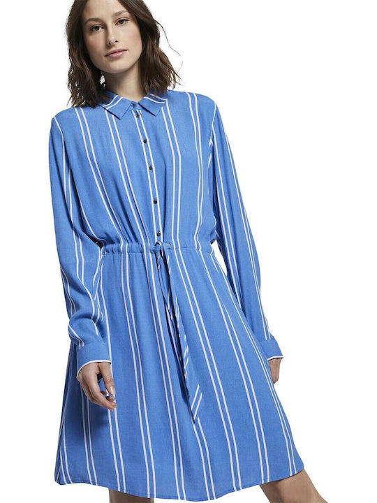 Mini Shirt Dress Dress Blue