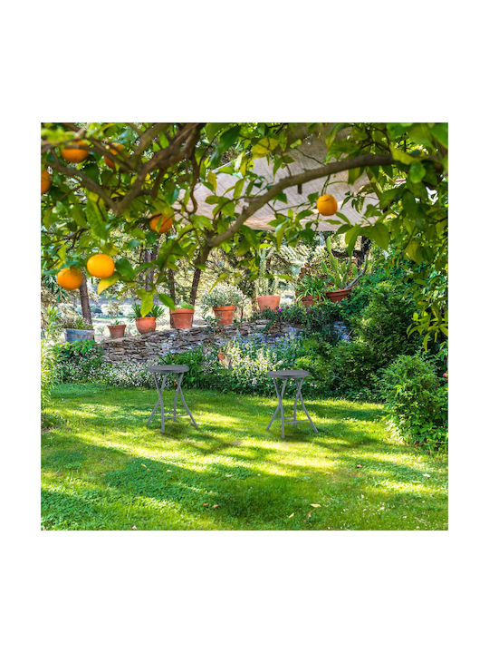 Gartenhocker Außenbereich Rattan Grau 2 Stück 46x32x29cm