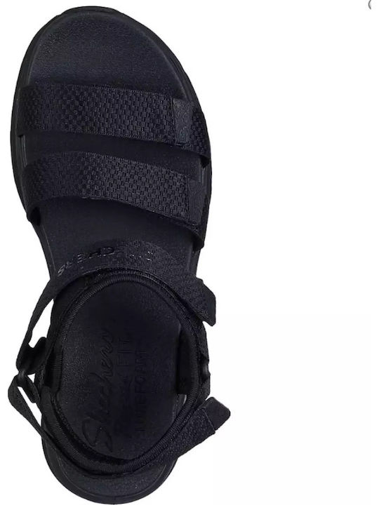 D'Lux Walker Women's Anatomic Sporty Sandals Black