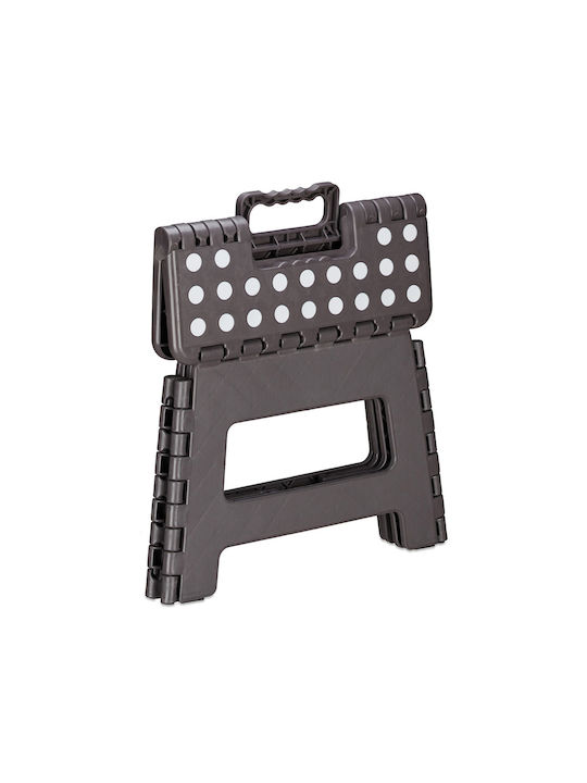 Plastic Outdoor Stool Dark Gray 25x31.5x22cm