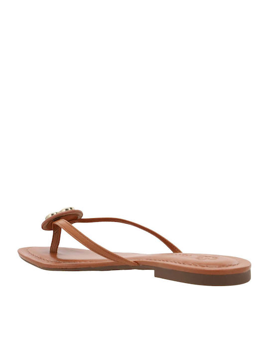 Women's Flat Sandals in Brown Color