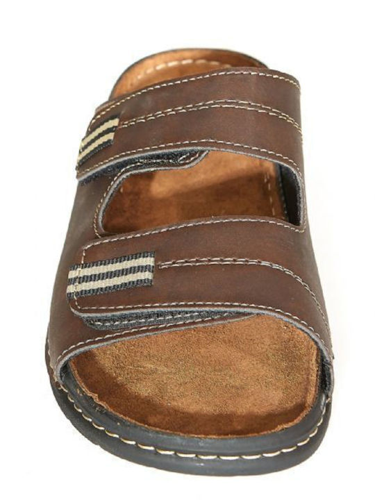 Women's Flat Sandals in Brown Color