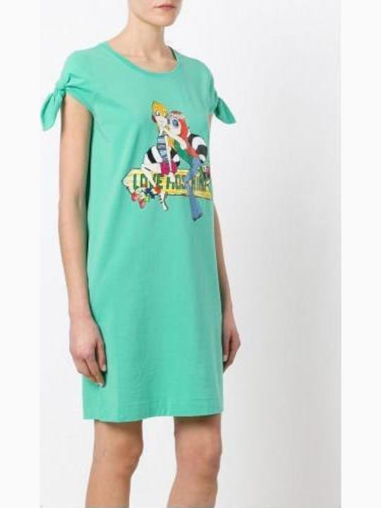 Summer Midi T-Shirt Dress Green