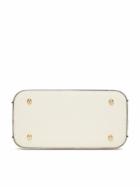 Leder Damentasche Schultertasche Beige