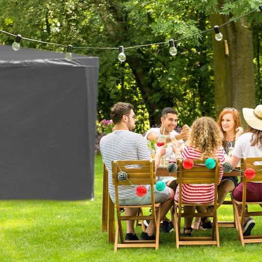 Set 2 Seitenwände Pavillon Relaxdays 2 x 3 m Grau