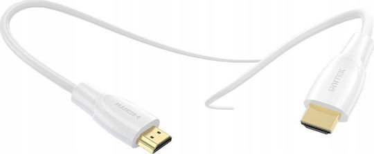 Unitek HDMI 2.0 Premium Високоскоростен 4K 60Hz HDR Кабел HDMI Мъжки - HDMI Мъжки 7.5м Бял