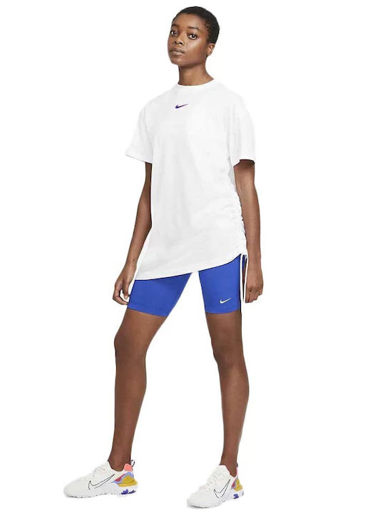 Sportswear Essential Summer Mini Athletic Dress T-Shirt Short Sleeve White