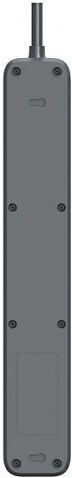 Tracer Power Strip with Surge Protection 6 Positions with Cable 1.8m Gray