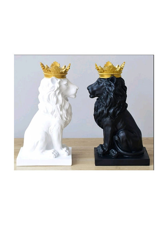 Natural Home Decorative Lion Polyresin 13x19x36cm 1pcs