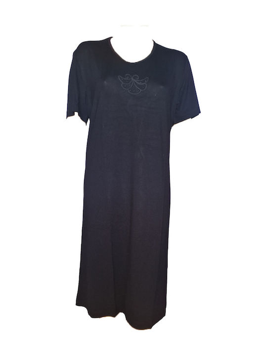 Summer Midi Dress Black FΟ-4328