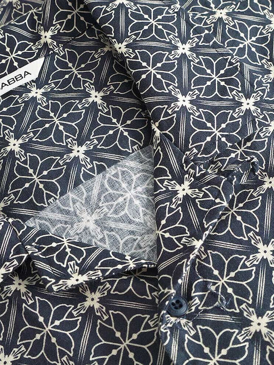 Resort Short-sleeved Shirt Navy Blue