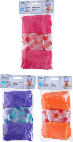 Colorful Bath Caps 28cm 3pcs