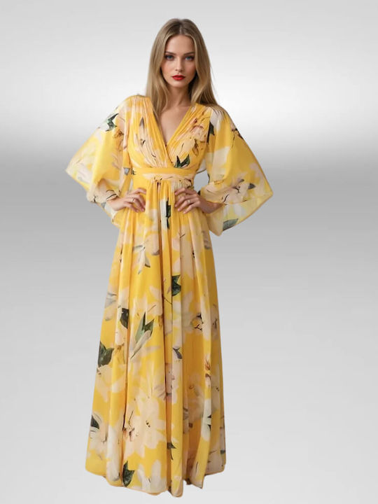 Summer Maxi Dress for Wedding / Baptism Yellow