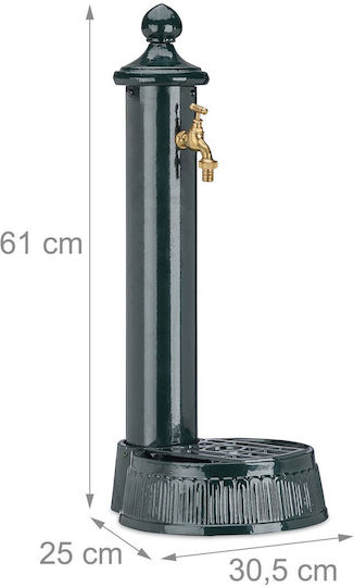 Robinet chiuvetă grădină design antic 61 X 25 X 30.5 cm verde închis