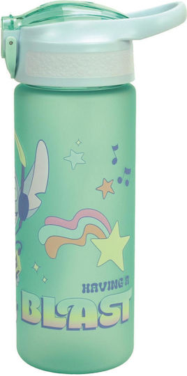 Gim Stitch Kunststoff Kinder Trinkflasche Stitch Thermos mit Stroh 600ml