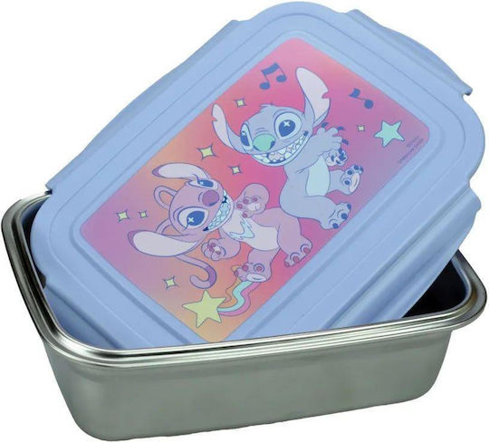 Gim Stitch Plastic Kids' Food Container Lilo & Stitch Gray