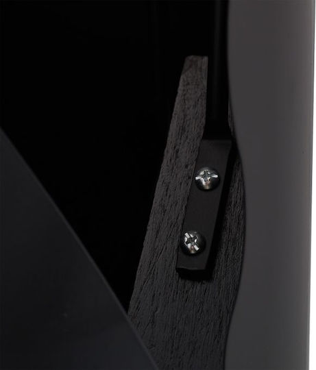 Kaminofen-Werkzeugset 3-teilig Ständer Stahl Schwarz Silber