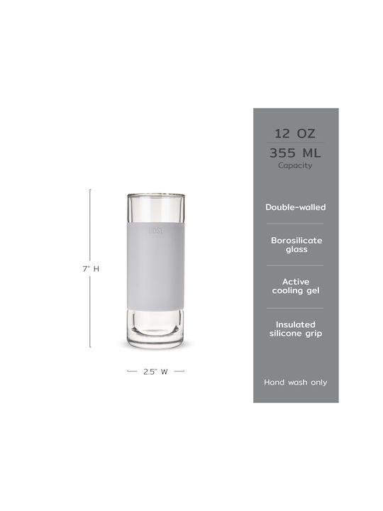 Design Is This Set Gläser Cocktail/Trinken / Whiskey aus Glas in Gray Farbe 355.2ml 2Stück
