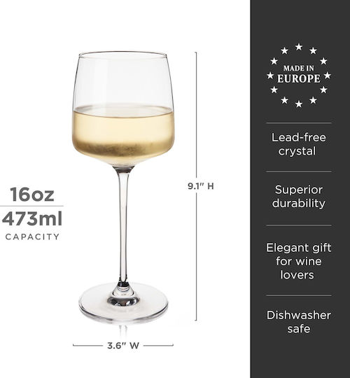 Design Is This Set Brillen aus Glas Kelch 470ml 4 Stück