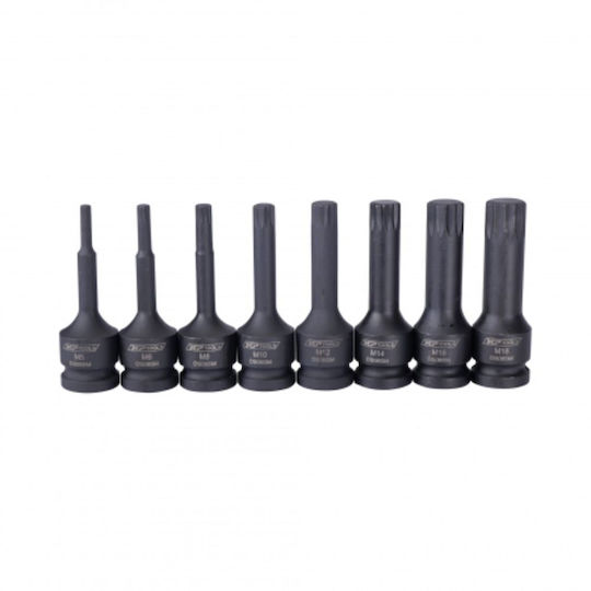 Σετ Μύτες M Spline Xzn Ιmpact 1/2" 8τμχ