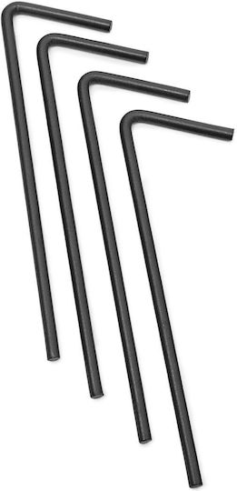 Arcadă Metalică pentru Grădină Flori Cățărătoare Negru 242 X 138 X 35.5 Cm Relaxdays
