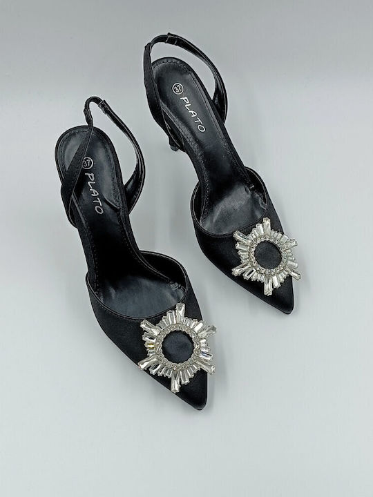 Pointed Toe Stiletto Black High Heels
