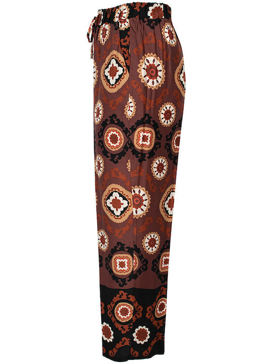 Dama Talie înaltă Tesatura Pantaloni Brown