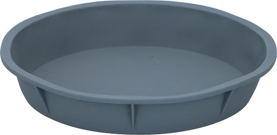 Formă rotundă din silicon pentru prăjituri, gri, 24.5x4.5cm, Alpina, 2 buc Formă rotundă din silicon pentru prăjituri, gri, 24.5x4.5cm, Alpina, 2 buc