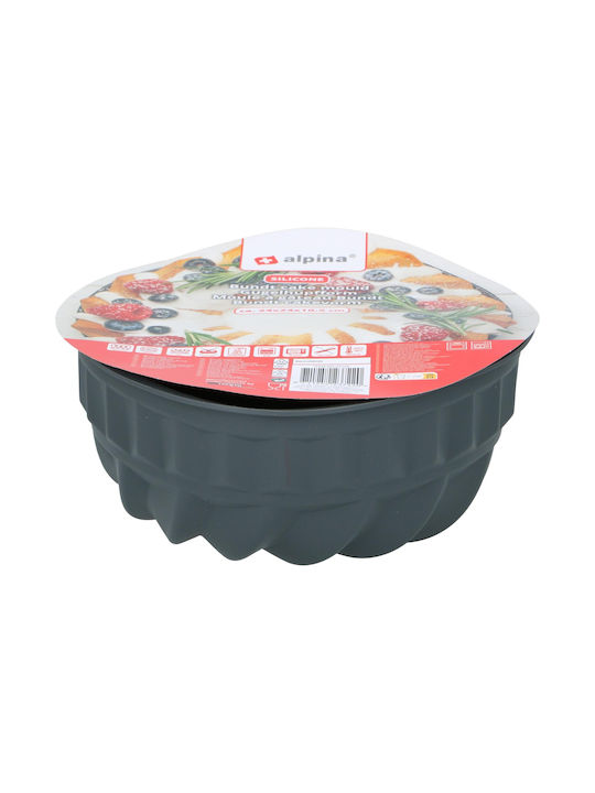 Bundt-Kuchen Silikonform Rot Weiß 24x24x10,5cm Alpina 2 Stück