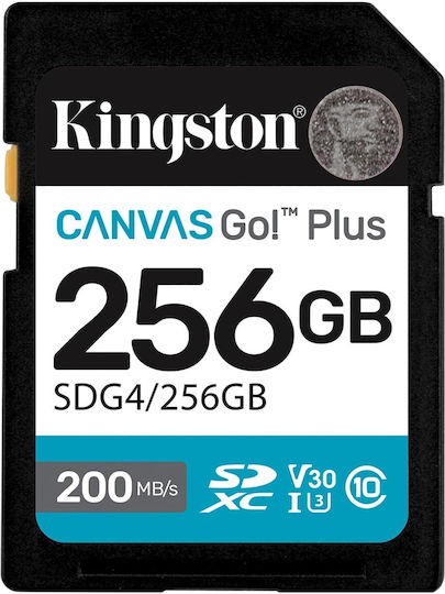 Kingston Canvas Go! SDXC 256GB U3 V30 UHS-I 90MB/s