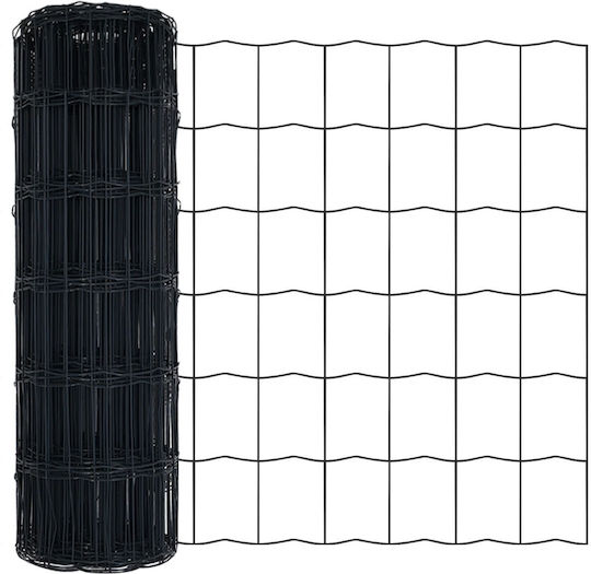vidaXL Drahtgeflecht Verzinkt Gray 0.6x25m