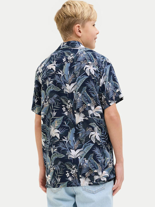 Kids Shirt Short Sleeve Blue Navy