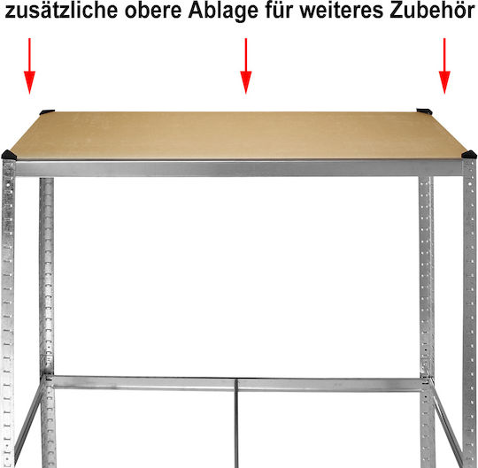 Deuba Boden Reifenständer 8 Plätze