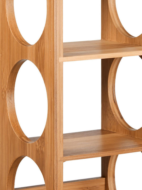 Bamboo Wine Racks & Cabinets Bottle Holder 2 Pieces Natural 53 x 14 x 12 cm