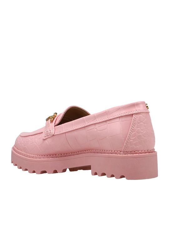 Women's Loafers in Pink Color