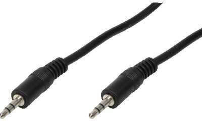 LogiLink 3.5mm male - 3.5mm male Cable Black 2m (CA1050)