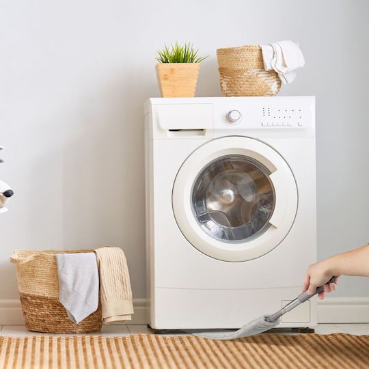 Staubwischmopp 4 austauschbare Köpfe ausziehbare Stange Polyester Edelstahl
