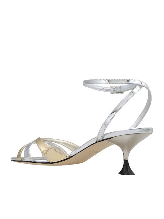 Leather Sandals Silver