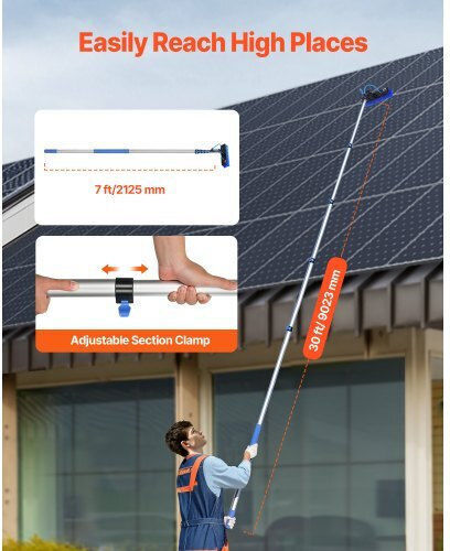 Vevor Solar Panel Cleaning Kit Extendable Handle 9m Tyndcbqjtjozw9y4kv0
