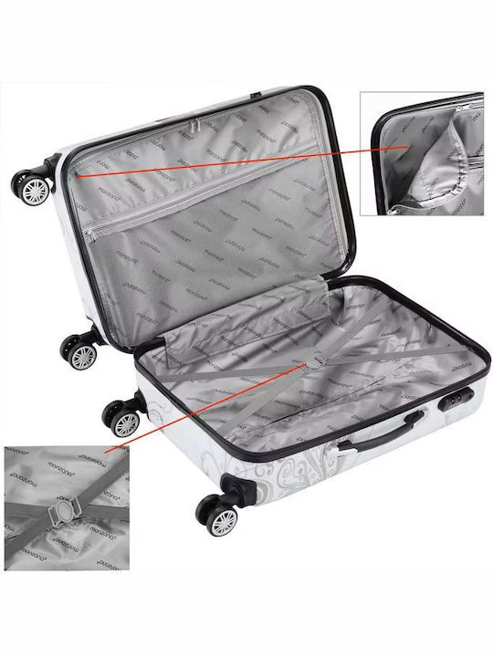 Set de bagaje Monzana Exopack din policarbonat multicolor 3 piese 56 X 37 X 23 cm 68 X 43 X 27 cm 75 X 49 X 29 cm