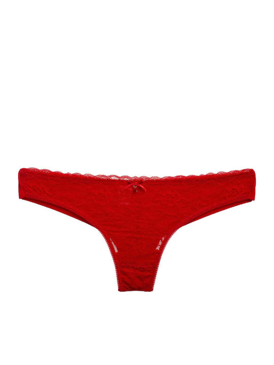 Women's Brazil Seamless with Lace Blue