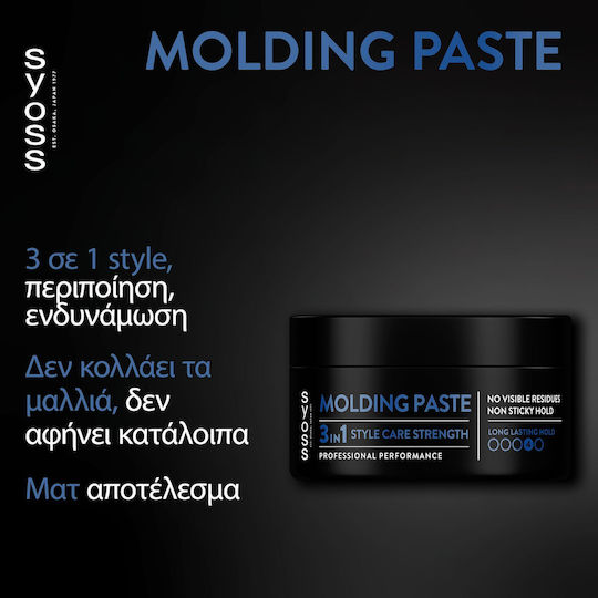 Syoss Charcoal Paste για Δυνατό Κράτημα & Ματ Αποτέλεσμα 100ml