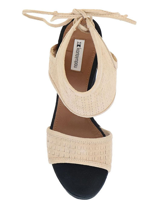 Carta Leather Sandals Pink