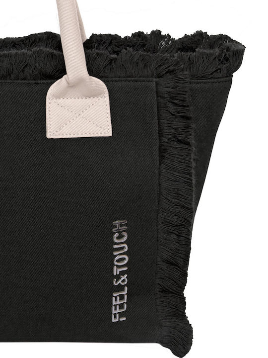 Set Knitted Women's Handbag Black