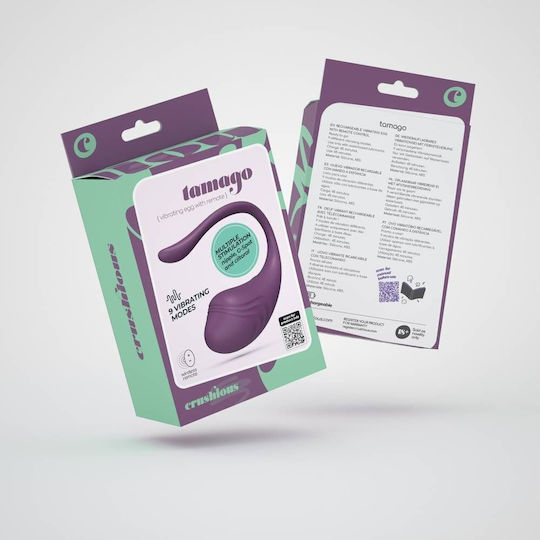 Crushious Vibrator Ei mit Fernbedienung 9cm Lila
