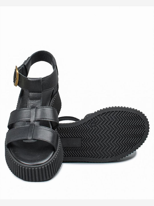Дамски сандали Платформи Черни СХ.426BLACK